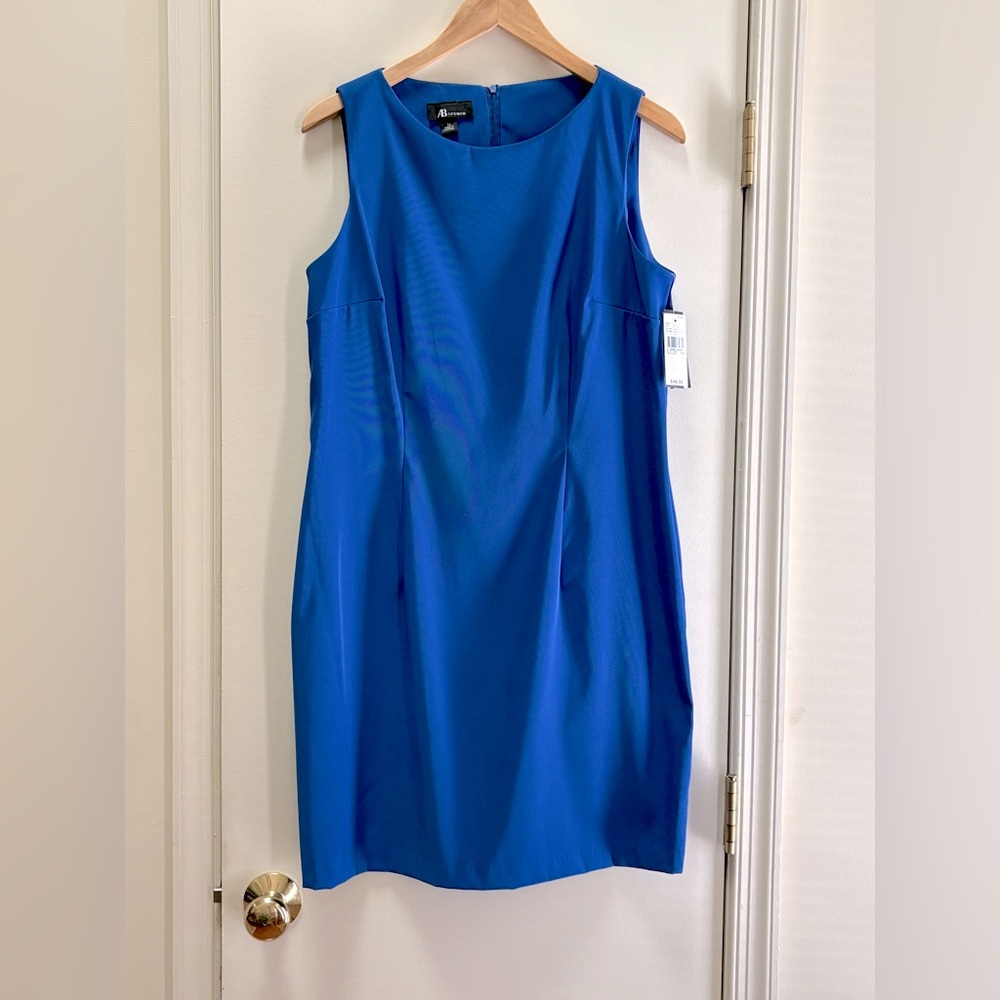 AB Sudio Blue Sleeveless Dress